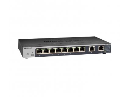 NETGEAR 8-port Gigabit Switch with 10-Gigabit/Multi-Gigabit Uplinks, GS110EMX