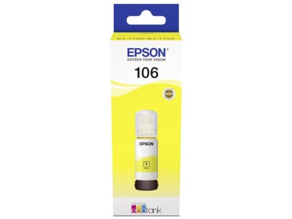 Epson inkoustová náplň/ C13T00R440/ 106 EcoTank/ L7160/ L7180/ Žlutá