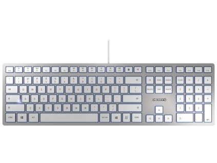 CHERRY klávesnice KC 6000 Slim EU layout stříbrná