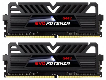GEIL RAM DDR4 8GB 2133MHz EVO POTENZA / DIMM / KIT 2x 4GB / CL15 / Heatshield / Černé