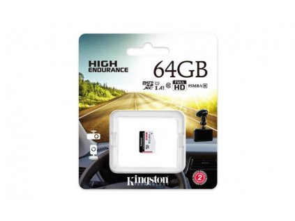 KINGSTON 64GB microSDHC Endurance 95R/30W C10 A1 UHS-I bez adapteru