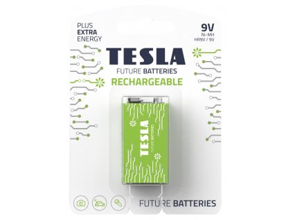 TESLA RECHARGEABLE+ nabíjecí baterie 9V Ni-MH 250mAh 9V (HR9V, blister) 1 ks