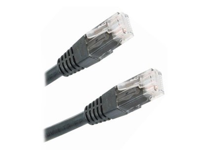 XtendLan Patch kabel Cat 5e UTP 0,5m - černý
