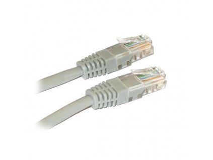 XtendLan Patch kabel Cat 5e UTP 0,5m - šedý