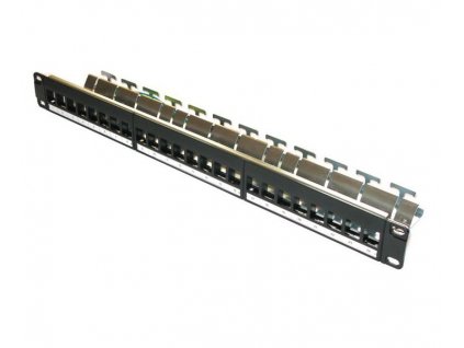 XtendLan Patch panel 19", 24 portů, neosazený,CAT5e,6,6A,7, vyvazovák