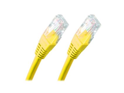 XtendLan Patch kabel Cat 6 UTP 0,25m - žlutý