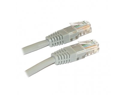 XtendLan Patch kabel křížený Cat 5e UTP 5m - šedý