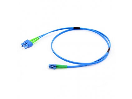 XtendLan FO patch LC-SC 5m 9/125 duplex, G.652d, LS0H,armovaný kabel kulatý 3mm