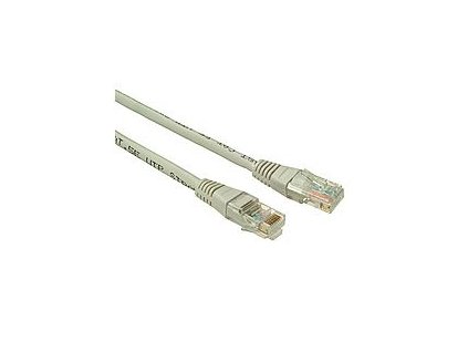 SOLARIX patch kabel CAT5E UTP PVC 0,5m šedý non-snag proof