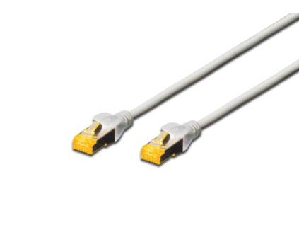 Digitus CAT 6A S-FTP patch cable, LSOH, Cu, AWG 26/7, Length 0.25m , color grey