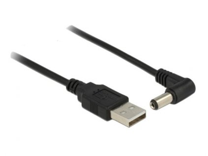 Delock napájecí kabel USB > DC 5.5 x 2.1 mm samec 90° 1.5 m