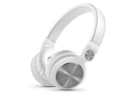 Energy Sistem Headphones DJ2 White Mic, stylová DJ sluchátka, skládatelná, otočná, odnímatelný kabel, 108 dB,3,5mm