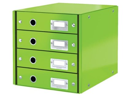 LEITZ Zásuvkový box Click&Store, 4 zásuvky, zelená