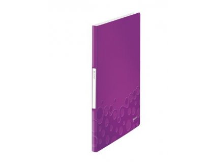 Katalogová kniha Leitz WOW 20 kapes, purpurová