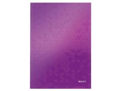 LEITZ Zápisník WOW, A4, linka, purpurová