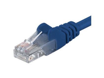 PremiumCord Patch kabel UTP RJ45-RJ45 CAT6 5m modrá