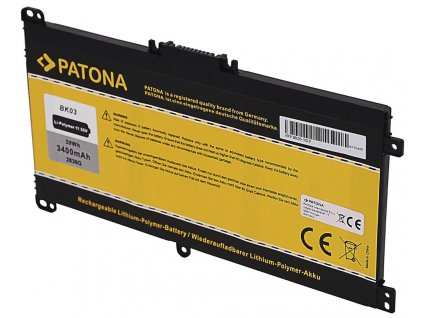 PATONA baterie pro ntb HP Pavilion X360 3400mAh Li-Pol 11,55V BK03 / BK03XL
