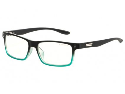 GUNNAR kancelářske/herní brýle CRUZ ONYX-TEAL * čírá skla * BLF 35 * NATURAL focus