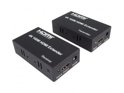 PremiumCord 4K HDMI extender na 100m přes jeden kabel Cat5e/Cat6