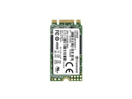TRANSCEND MTS552T-I 128GB Industrial 3K P/E SSD disk M.2, 2242 SATA III 6Gb/s (3D TLC) B+M Key, 560MB/s R, 510MB/s W