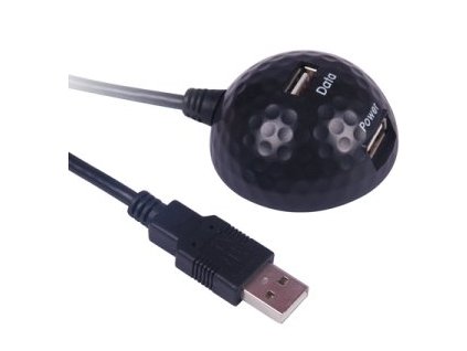 PremiumCord USB 2.0 stolní držák USB, MF, 1,8m