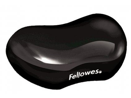 Fellowes CRYSTAL gelová černá / Podložka pod zápěstí (felfergwpadcrystn)
