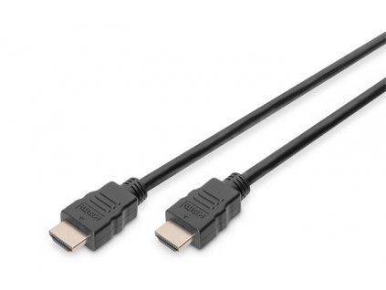 Digitus Připojovací kabel HDMI High Speed, typ A M/M, 2,0 m, Ultra HD 60p, zlatý, bl