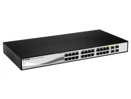 D-Link DGS-1210-26 L2/L3 Smart+ switch, 24x GbE, 2x SFP, fanless