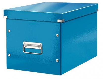 LEITZ Čtvercová krabice Click&Store, velikost L (A4), modrá
