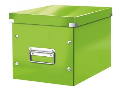 Čtvercová krabice Leitz Click&Store, velikost M (A5), zelená