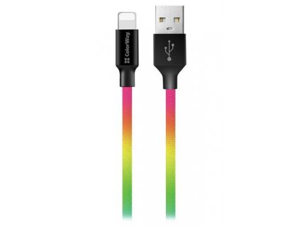 Colorway Datový Kabel USB-Apple Lightning/ 2.4A/ 1m/ Multicolor