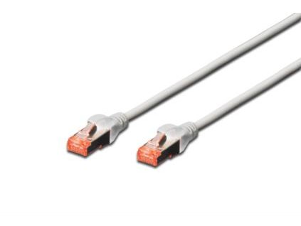 Digitus Patch Cable, S-FTP, CAT 6, AWG 27/7, LSOH, Měď, šedý 10 m