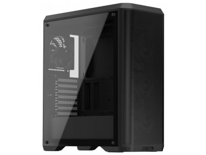 SilentiumPC skříň MidT Ventum VT4V TG / ATX / 4x120mm fan / 2xUSB 3.0 / tvrzené sklo / černá