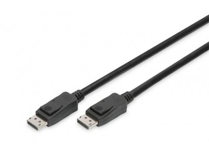 DIGITUS Připojovací kabel DisplayPort, DP M / M, 3,0 m, Ultra HD 8K, verze 1.3 / 1.4, bl