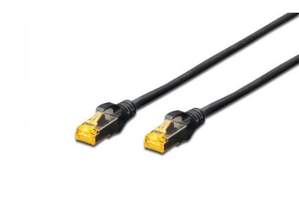 Digitus CAT 6A S-FTP patch cable, Cu, LSZH AWG 26/7, length 1 m, color black