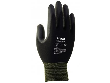 UVEX Rukavice Unipur 6639 vel. 10 /přesné práce /suché a mírne vlhké prostředí /vysoká citlivost / černé
