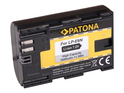 PATONA baterie pro foto Canon LP-E6/LP-E6N 1600mAh Li-Ion