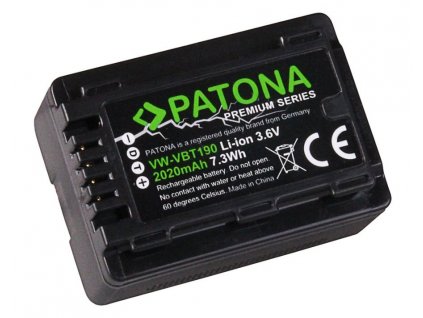 PATONA baterie pro digitální kameru Panasonic VBK180 2020mAh Li-Ion Premium