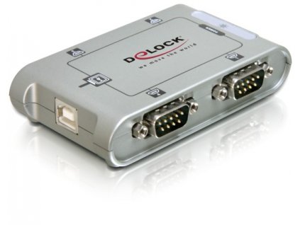 Delock konvertor USB-> 4xCOM DB9, industrial