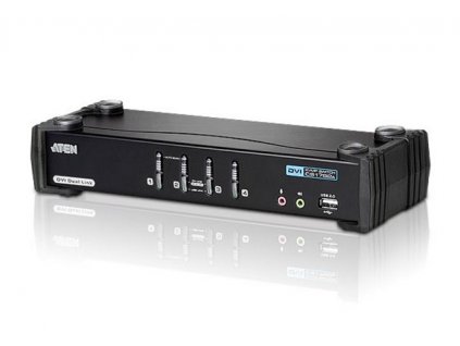 ATEN 4-portový přepínač KVM ™ DVI Dual Link/ se zvukem CS1784A