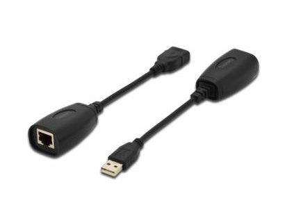 DIGITUS USB Extender, USB 1.1, prez Cat 5, 5e nebo Cat 6 UTP kabel, až 45 m / 150 ft