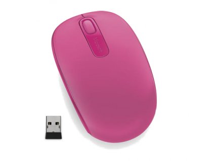 Microsoft Wireless Mobile Mouse 1850, Magenta Pink
