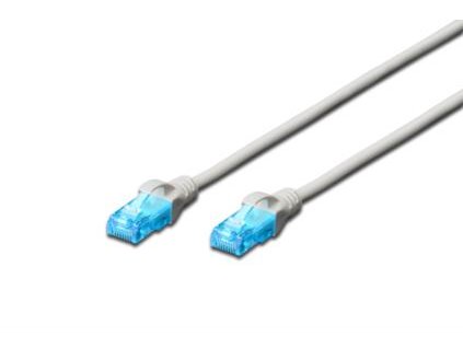 Digitus Ecoline Patch Cable, UTP, CAT 5e, AWG 26/7, šedý 7m, 1ks