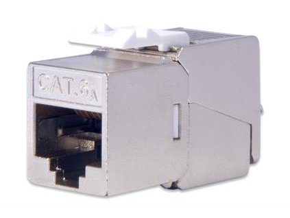 DIGITUS CAT 6A Keystone Jack, shielded, 500 MHz acc.ISO/IEC 60603-7-51,11801 AMD2:2010-04, tool free connec., set 24 pcs