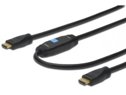 Digitus propojovací kabel s Aktivním zesílením HDMI High Speed Ethernet Ultra HD 24p, 15M