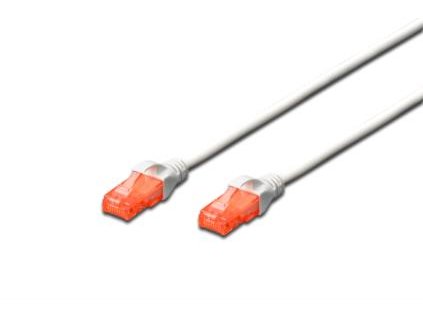 Digitus Patch Cable, CAT 6 UTP, AWG 26, měď, bílý 3m