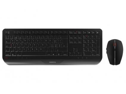 CHERRY set klávesnice + myš GENTIX DESKTOP/ bezdrátový/ USB/ černý/ CZ+SK layout