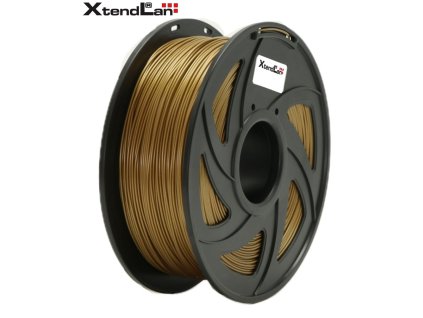 XtendLAN PLA filament 1,75mm zlatý 1kg