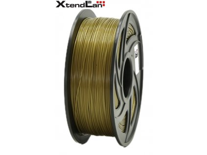 XtendLAN PLA filament 1,75mm bronzové barvy 1kg