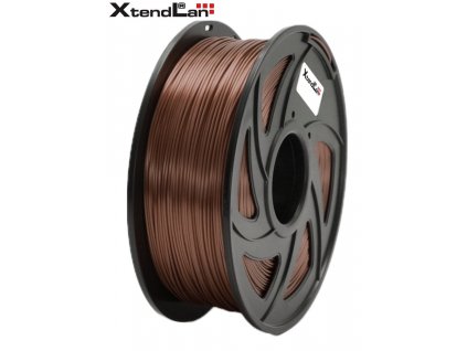 XtendLAN PLA filament 1,75mm lesklý měděné barvy 1kg